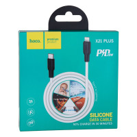 Кабель Hoco X21 Plus Silicone PD 20W Lightning