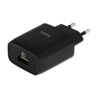 Мережевий зарядний пристрій Hoco C72Q, QC3.0, PD 18W, Black 4