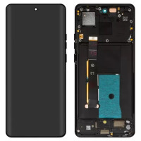 Дисплейний модуль для Motorola XT2303 Moto Edge 40, з рамкою, Original PRC, Black