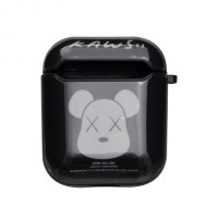 Silicone Case for AirPods Glossy Brand Kaws black