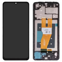 Дисплейний модуль для Samsung A055 Galaxy A05, з рамкою, High Copy, Black