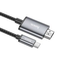 Кабель Hoco UA27, Type-C to HDMI, 1m, Gray 3