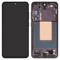 Дисплейний модуль для Samsung S926 Galaxy S24 Plus, з рамкою, High Copy, OLED, Black