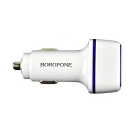 Автомобільний Зарядний Пристрій Borofone BZ14A PD20W+QC3.0 Type-C to Type-C 2.4A White