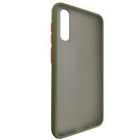 Чехол Totu Copy Gingle Series for Samsung A50S Dark Green+Orange