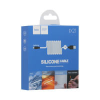 Кабель Hoco X21, Lightning 1m, 2.4A, White 4