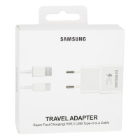 Сетевое зарядное устройство Samsung EP-TA 800 PD 15W Type-C to Type-C Cable White
