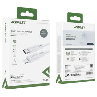 Кабель Acefast C3-01, Type-C to Lightning 1m, 30W, White 2