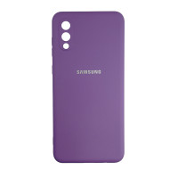 Чехол Silicone Case for Samsung A02 Light Violet (41)