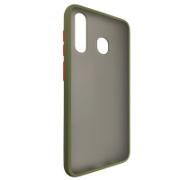 Чехол Totu Copy Gingle Series for Samsung A20/A30 Dark Green+Orange