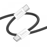 Кабель Hoco X104 Source Type-C to Type-C, 1m 60W Black
