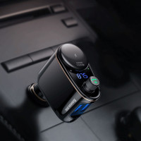 FM-модулятор Baseus Locomotive Wireless MP3 Vehicle Charger Black 4