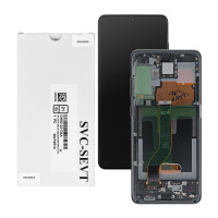 Дисплейний модуль Samsung G985 Galaxy S20 Plus, GH82-22134A, з рамкою, Service Pack Original, Black