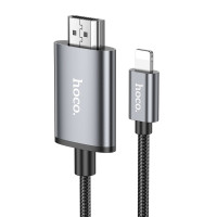 Кабель Hoco UA27, Lightning to HDMI, 1m, Gray