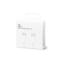 Кабель Textile, Type-C to Type-C, 1m, White 1