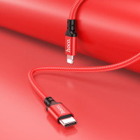 Кабель Hoco X14, Type-C to Lightning, 3m, PD 20W, Red 1