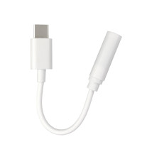 Перехідник Type-C to Jack 3.5mm (Female), 0.2m, White 1