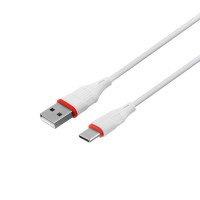 Мережевий зарядний пристрій Borofone BA21A, Cable Type-C, QC 3.0, PD 18W, White 4