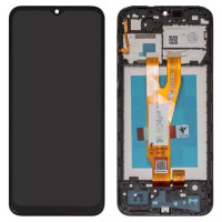 Дисплейний модуль для Samsung A032 Galaxy A03 Core, з рамкою, FLYCDI, Black
