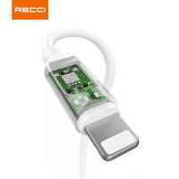 Кабель Recci Rayline RCL-P200, Lightning, 2m, 2.1A, White 2