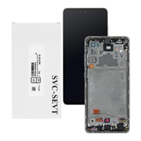 Дисплейний модуль Samsung A725 Galaxy A72 2021, GH82-25460D, з рамою ...