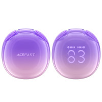 Безпровідна гарнітура Acefast T9 Crystal Air, Grape Purpule 4