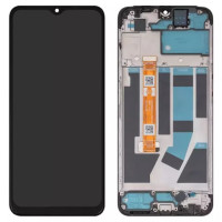 Дисплейний модуль для Oppo A57 4G, з рамкою, High Copy, Black