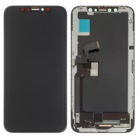 Дисплейний модуль для iPhone X, High Copy, OLED, imisu OEM soft, Black