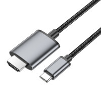 Кабель Hoco UA27, Type-C to HDMI, 1m, Gray 4