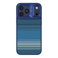 Чохол Kajsa Resort Collection Gradient Stripe with MagSafe для iPhone 17 Pro Max, Blue Plus B-Ring