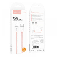 Кабель Hoco X104 Source, Type-C to Type-C, 2m, 60W, White 4
