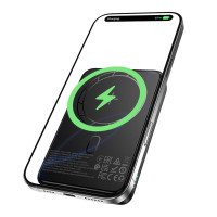 Універсальна мобільна батарея Borofone BJ82A, 10000mAh, PD 20W, Magnet Wireless Charge, Black 2