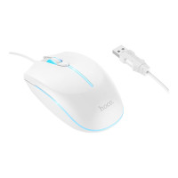 Провідна миша Hoco GM37 Wonderful, White