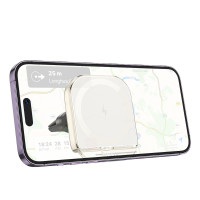 Автотримач Hoco HW17, Wireless Charging MagSafe, 15W, White 6