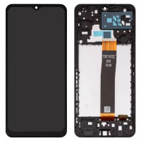 Дисплейний модуль для Samsung A047 Galaxy A04s, A136 Galaxy A13 5G, з рамкою, Сopy, Black