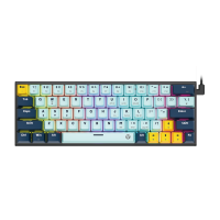 Провідна клавіатура Fantech ATOM63 MK874V2 Red Switch, Navy 4