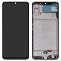 Дисплейний модуль для Samsung A325 Galaxy A32, з рамкою, Сopy, TFT, Black