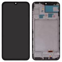 Дисплейний модуль для Samsung A245 Galaxy A24, з рамкою, High Copy, Small OLED, Black