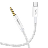Кабель AUX Hoco UPA19, Type-C to Jack 3.5 mm, 1m, Gray