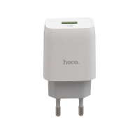 Мережевий зарядний пристрій Hoco C72Q, QC3.0, PD 18W, White 1