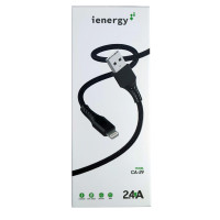 Кабель iEnergy CA-29, Lightning, 1m, 2.4A, Black 1