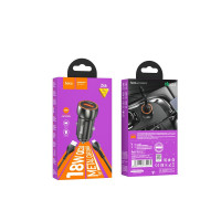 Автомобільний зарядний пристрій Hoco Z46, QC 3.0, PD 18W, Cable Micro, Dark Gray 1
