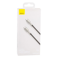 Кабель Baseus Cafule Metal Data Cable, Type-C to Type-C, 100W, 1m, Black 1