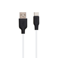 Кабель Hoco X21 Silicone Type-C Black-White 1