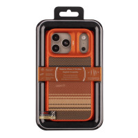 Чохол Kajsa Resort Collection Gradient Stripe with MagSafe для iPhone 17 Pro Max, Orange Plus B-Ring 4