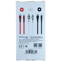 Кабель Konfulon DC03C, Type-C, 2m, 2A, White 3