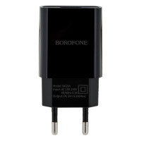 Мережевий зарядний пристрій Borofone BA20A, Cable Type-C, 2.1A, Black 1