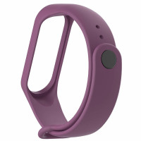 Ремінець для фітнес браслету Mi Band 5/6/7 Silicone, Purpule 1