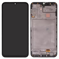 Дисплейний модуль для Samsung A245 Galaxy A24, з рамкою, Original PRC, Black