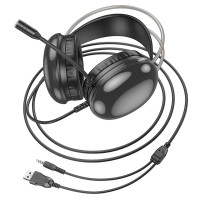 Гарнітура Hoco W109, 2m, Black 4